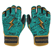 King of JUCO Creator Series Short Cuff Batting Gloves - Mint/Black