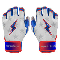 Personalized Brandon Nimmo Signature Series Short Cuff Batting Gloves - Stars & Stripes