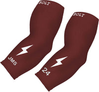 Personalized Graduated Compression Premium 3/4 Arm Sleeve - Maroon