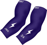Personalized Graduated Compression Premium 3/4 Arm Sleeve - Purple