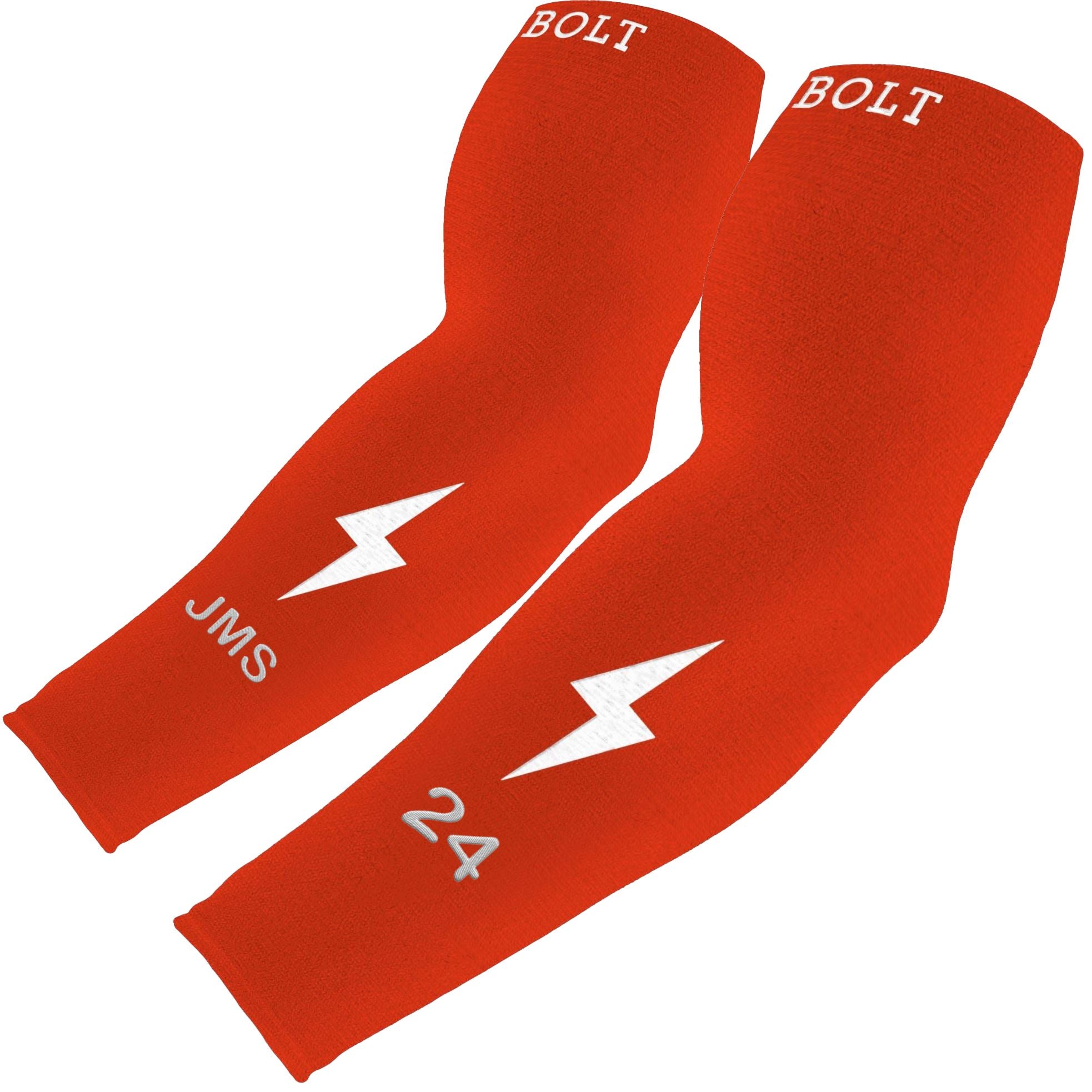 BRUCE/BOLT コンプレッションアームスリーブL/XL RED Red Arm Sleeves for Baseball, Basketball, Football, & More – BRUCE