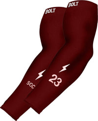 Personalized Graduated Compression Premium Arm Sleeve - Maroon