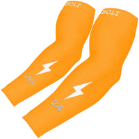 Personalized Graduated Compression Premium Arm Sleeve - Neon Orange