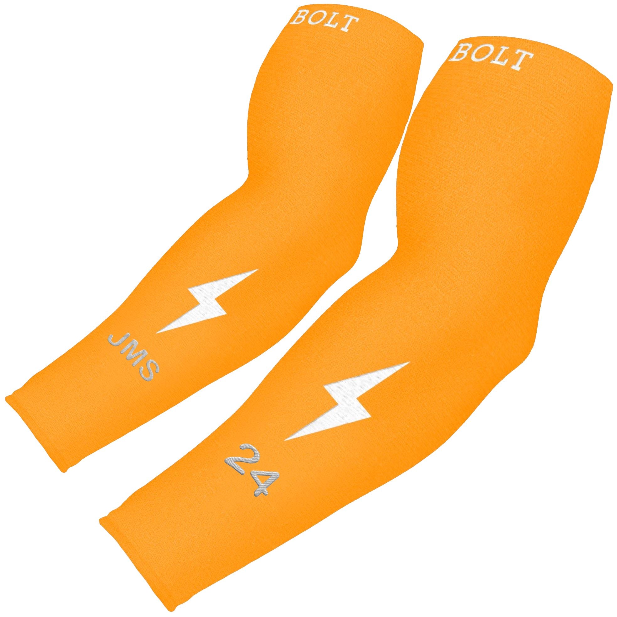 Personalized Neon Orange Arm Sleeve | Custom Arm Sleeves – BRUCE BOLT