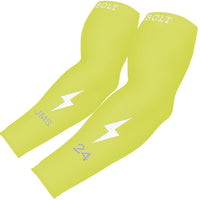 Personalized Graduated Compression Premium Arm Sleeve - Neon Yellow