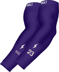 Personalized Graduated Compression Premium Arm Sleeve - Purple