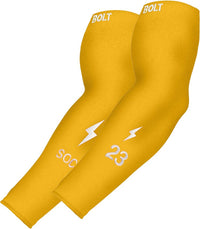 Personalized Graduated Compression Premium Arm Sleeve - Yellow