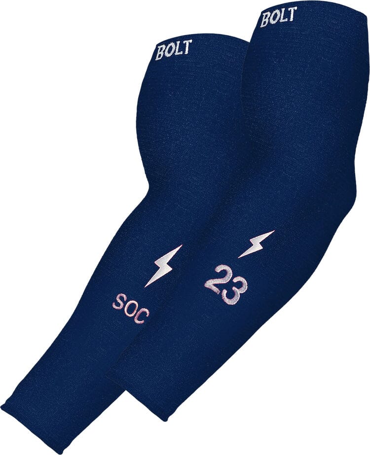 Personalized Navy Blue Arm Sleeve | Custom Arm Sleeves – BRUCE BOLT