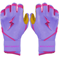 Harrison Bader Signature Series Long Cuff Batting Gloves - Lavender