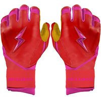 Harrison Bader Signature Series Long Cuff Batting Gloves - Pink
