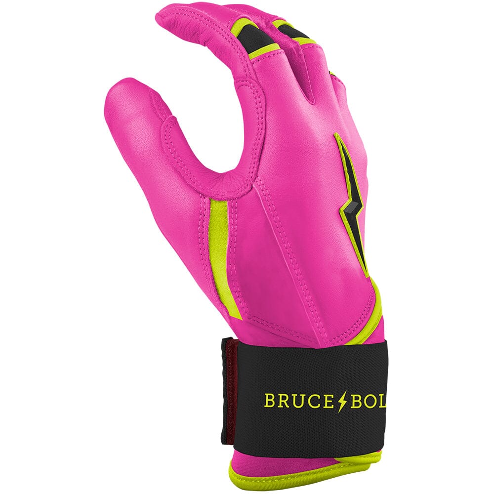 Bear Series Long Cuff Batting Gloves - Pink Lightning- thumb 5