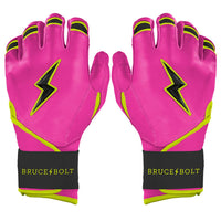 Bear Series Long Cuff Batting Gloves - Pink Lightning