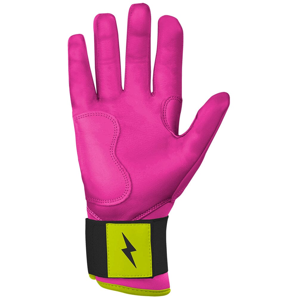 Bear Series Long Cuff Batting Gloves - Pink Lightning- quickbuy