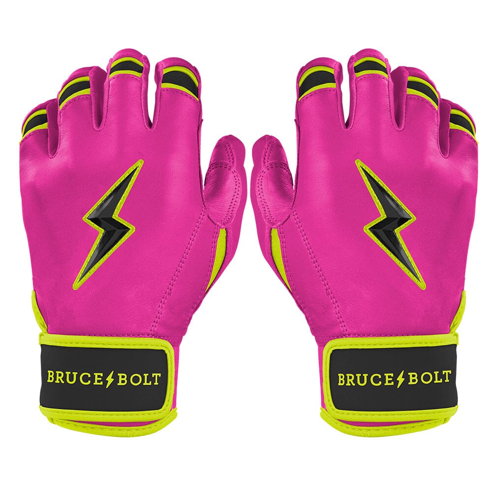 Bear Series Short Cuff Batting Gloves | Pink Lightning- quickbuy