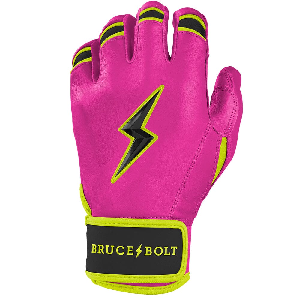 Bear Series Short Cuff Batting Gloves | Pink Lightning- thumb 3