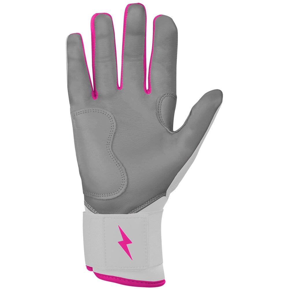 PREMIUM PRO CHROME Series Long Cuff Batting Gloves | PINK- quickbuy