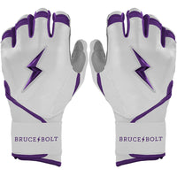 Chrome Series Long Cuff Batting Gloves - Purple