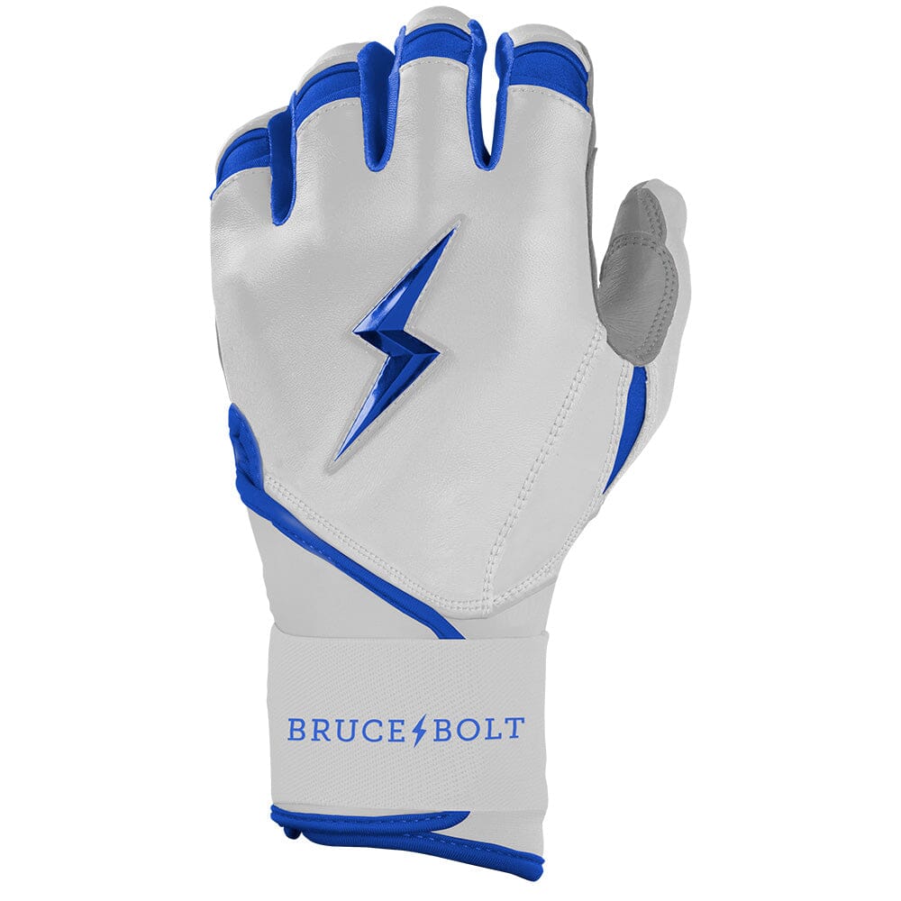 PREMIUM PRO CHROME Series Long Cuff Batting Gloves | ROYAL- thumb 3