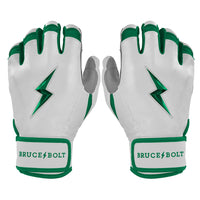 Chrome Series Short Cuff Batting Gloves - Green