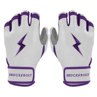 Chrome Series Short Cuff Batting Gloves - Purple