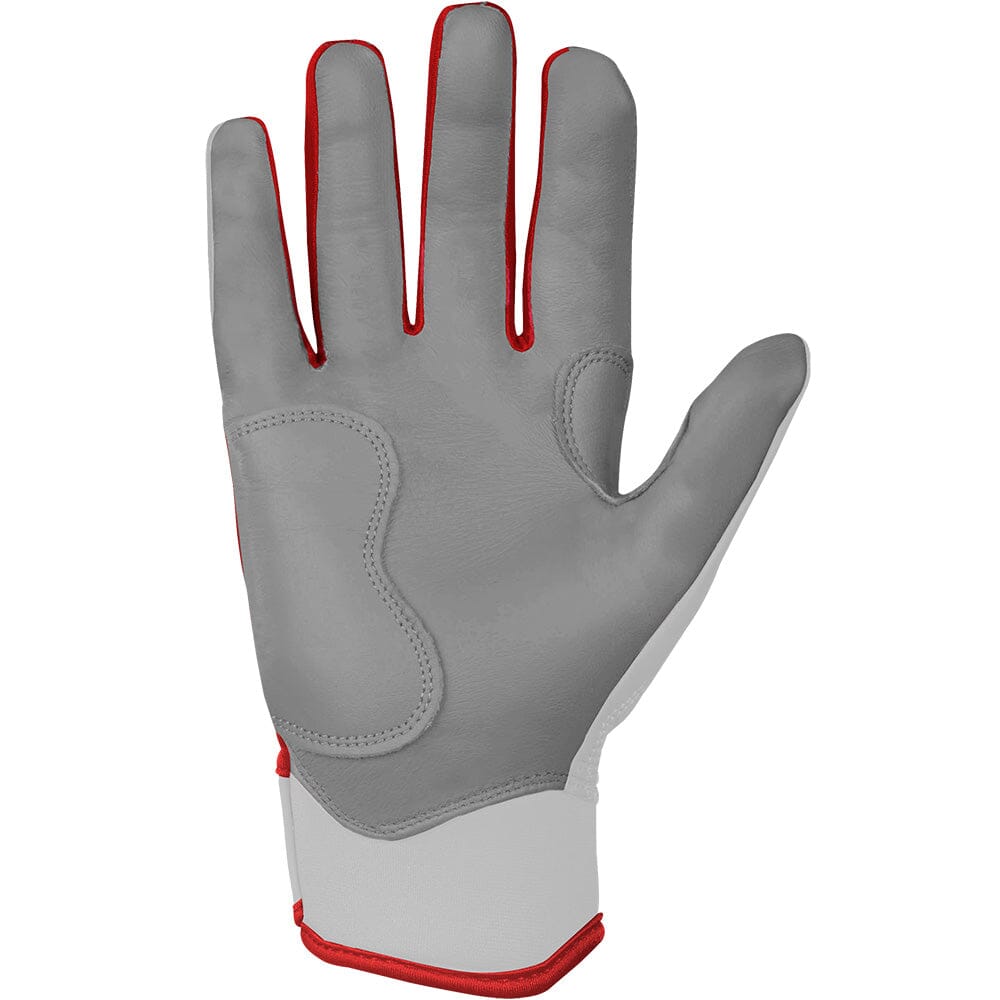 PREMIUM PRO CHROME Series Short Cuff Batting Gloves | Red- thumb 2