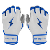 Chrome Series Short Cuff Batting Gloves - Royal