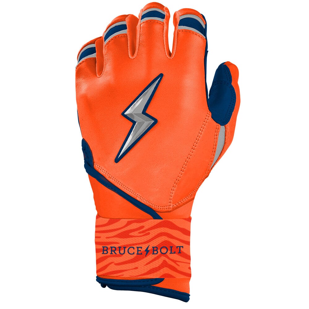 CLARK Series Long Cuff Batting Gloves | NAVY/ORANGE- quickbuy