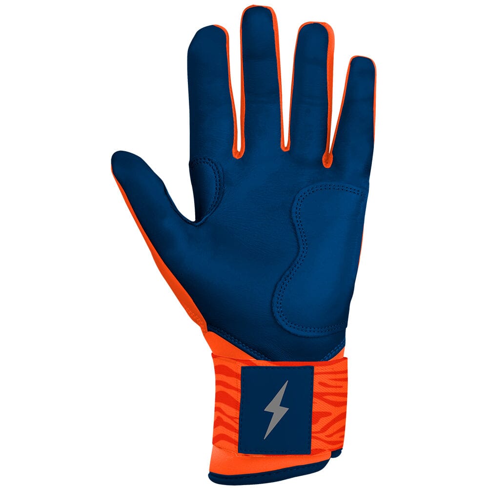 CLARK Series Long Cuff Batting Gloves | NAVY/ORANGE- thumb 5
