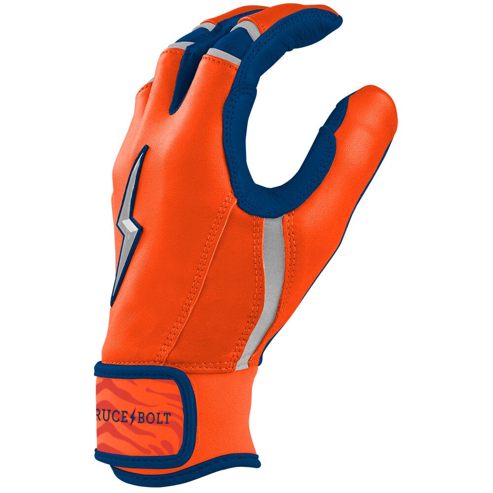 CLARK Series Short Cuff Batting Gloves | NAVY/ORANGE- thumb 6