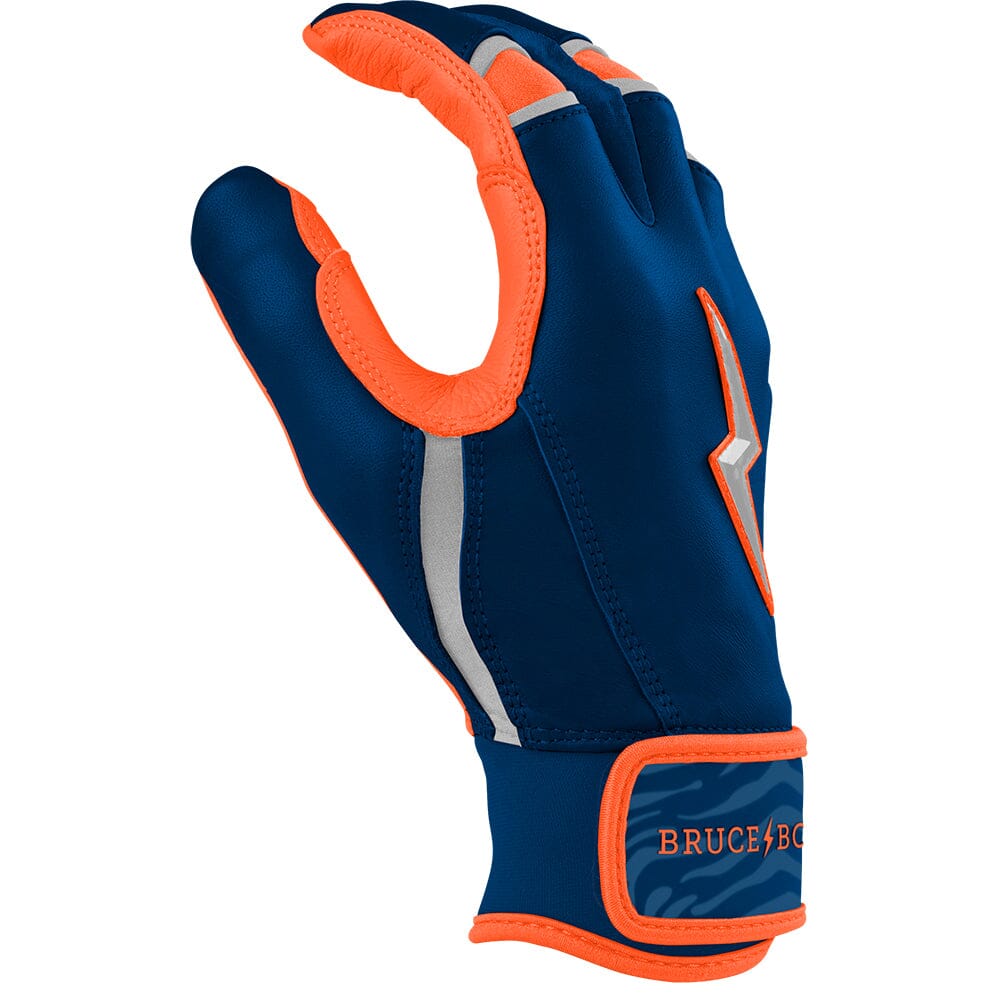 CLARK Series Short Cuff Batting Gloves | NAVY/ORANGE- thumb 7