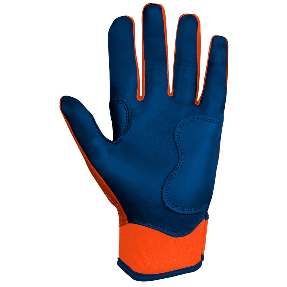 CLARK Series Short Cuff Batting Gloves | NAVY/ORANGE- thumb 5