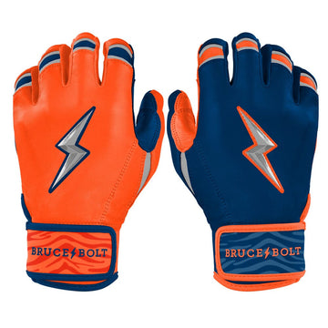 CLARK Series Short Cuff Batting Gloves | NAVY/ORANGE - 1