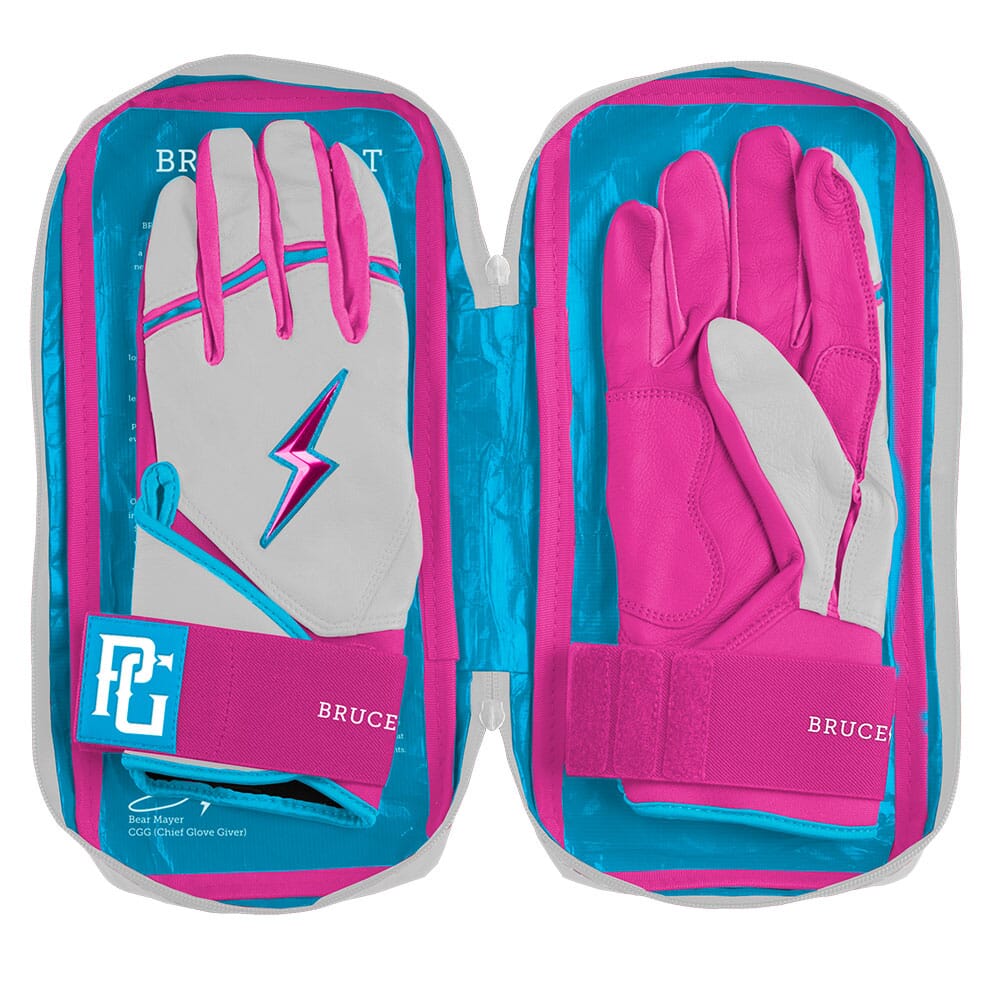 Perfect Game Collab Series Long Cuff Batting Gloves - Summer Swirl- thumb 8