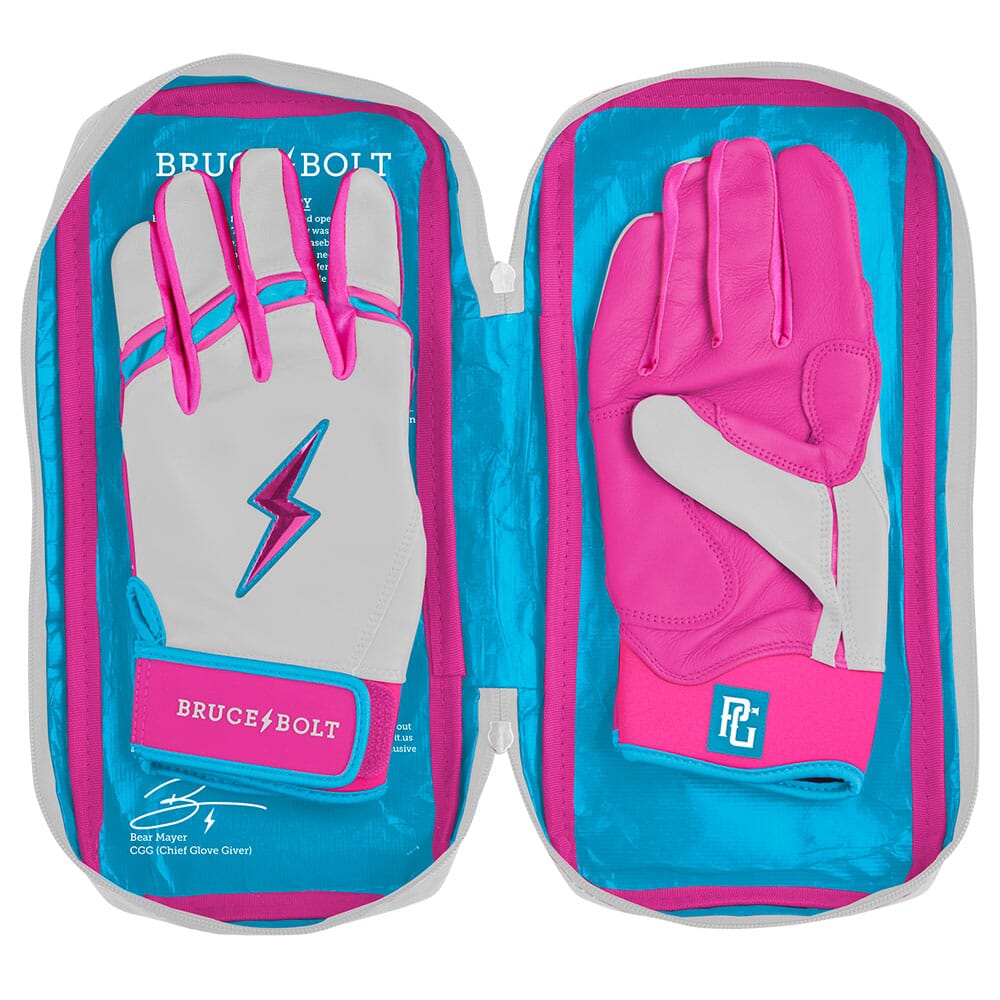 Perfect Game Collab Series Short Cuff Batting Gloves - Summer Swirl- thumb 8