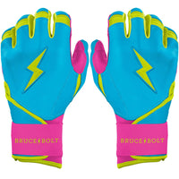 Bear Series Long Cuff Batting Gloves - Caribbean Blue