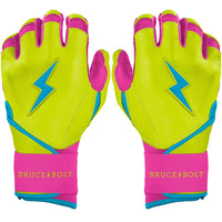 Bear Series Long Cuff Batting Gloves - Caribbean Yellow