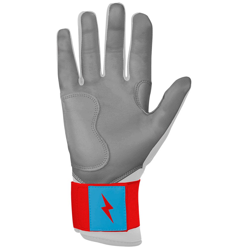 PREMIUM PRO Creator Series Long Cuff Batting Gloves | MIAMI WHITE- quickbuy