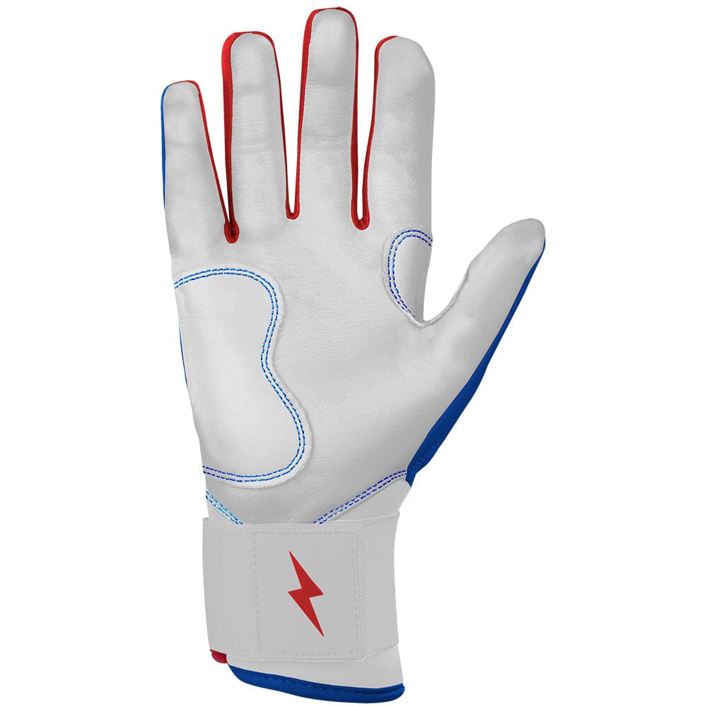 PREMIUM PRO Creator Series Long Cuff Batting Gloves | Outman Blue/Glow- quickbuy
