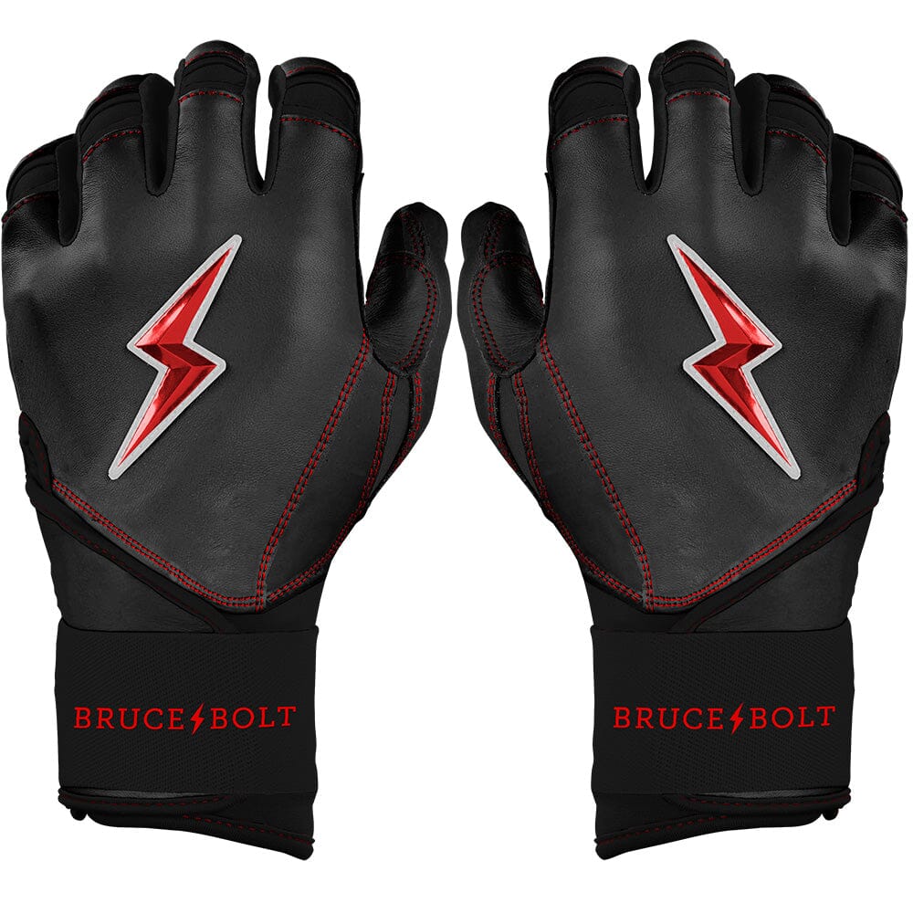 PREMIUM PRO Creator Series Long Cuff Batting Gloves | TC42 BLACK- quickbuy