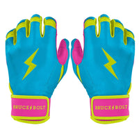 Bear Series Short Cuff Batting Gloves - Caribbean Blue