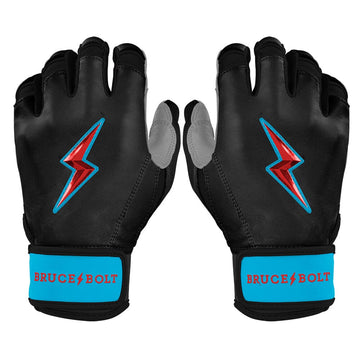 PREMIUM PRO MIAMI Series Short Cuff Batting Gloves | BLACK