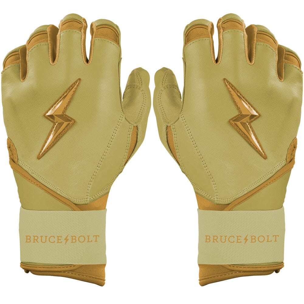 buffalo gold handschuhe Bruce Bolt PREMIUM PRO Gold Series Long Cuff Batting Gloves