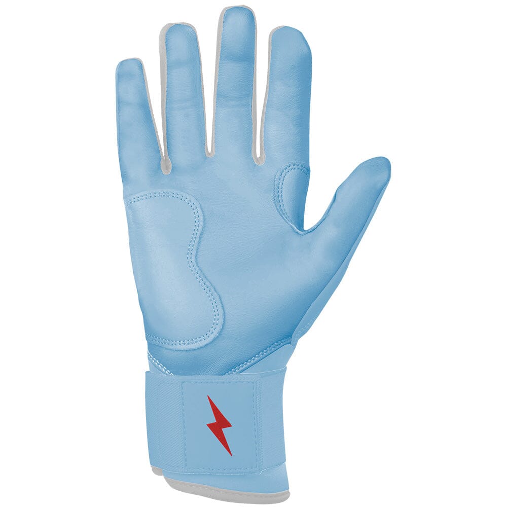 PREMIUM PRO HAPP Series Long Cuff Batting Gloves | BABY BLUE- thumb 2