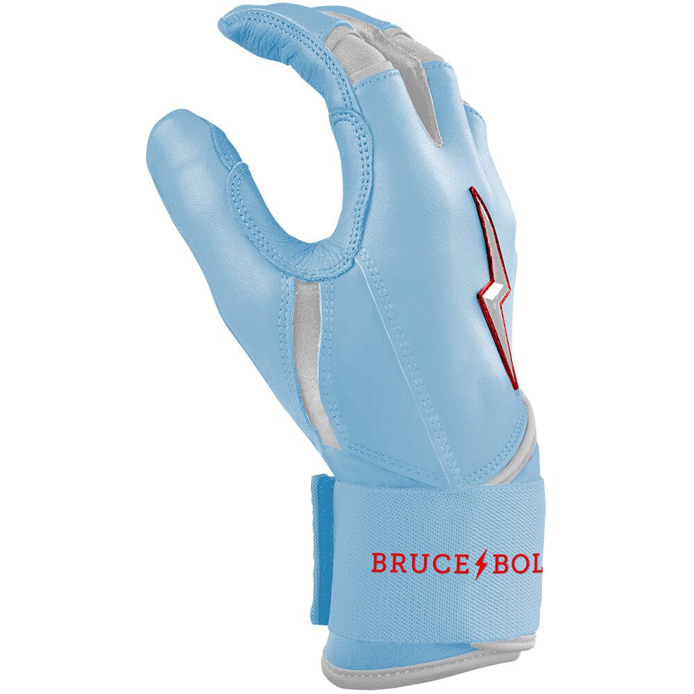 PREMIUM PRO HAPP Series Long Cuff Batting Gloves | BABY BLUE- thumb 5