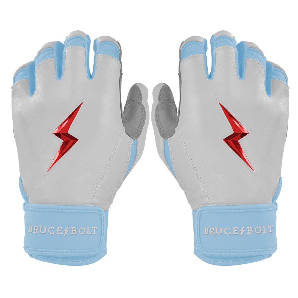 PREMIUM PRO HAPP Series Short Cuff Batting Gloves | WHITE- thumb 1