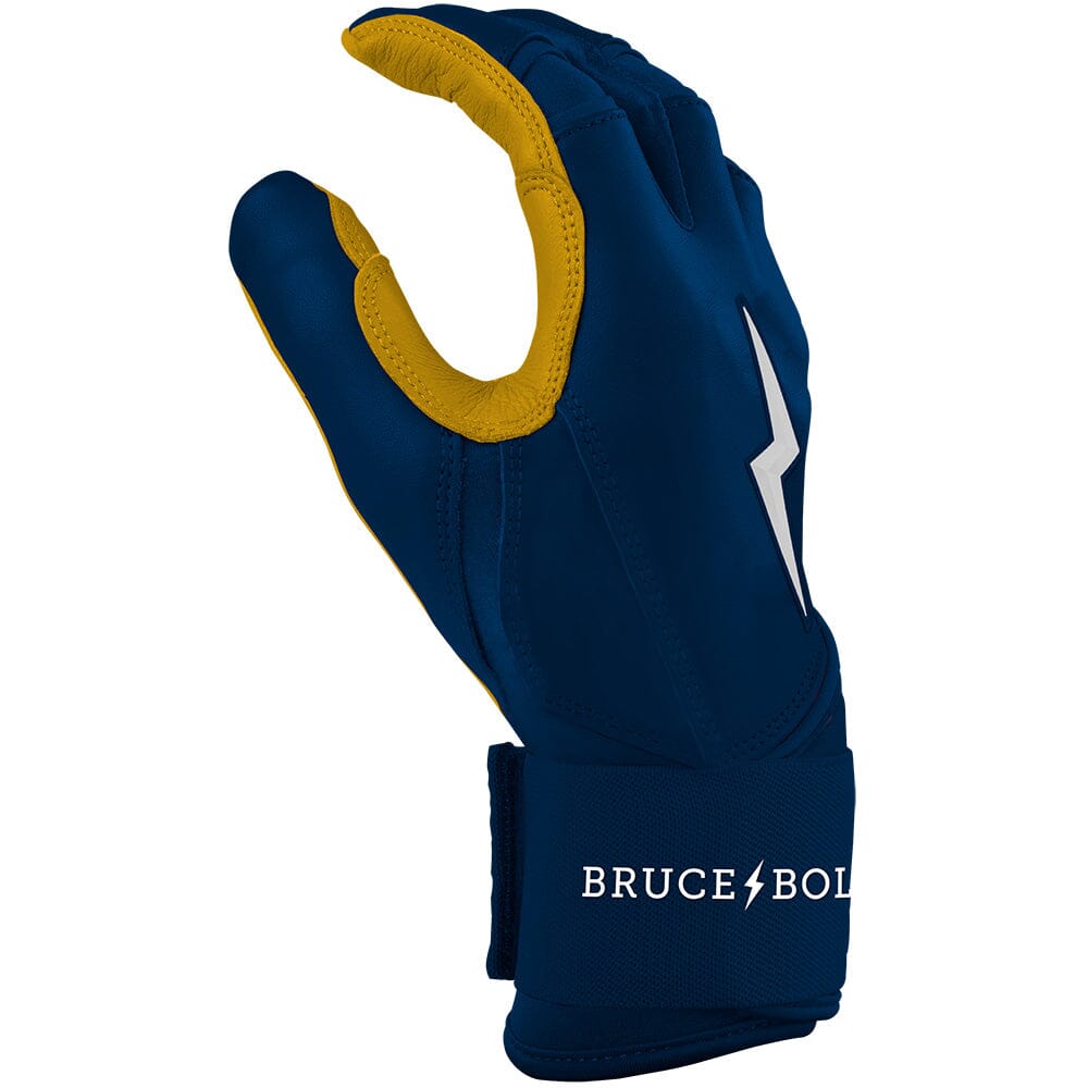 PREMIUM PRO Long Cuff Batting Gloves | NAVY- thumb 5