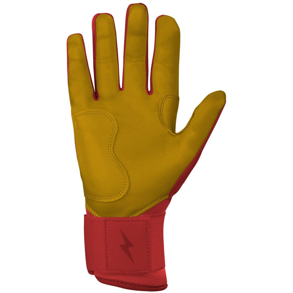 PREMIUM PRO Long Cuff Batting Gloves | RED- quickbuy