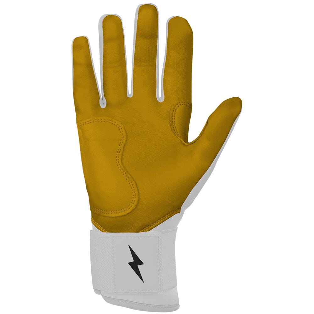 PREMIUM PRO Long Cuff Batting Gloves | WHITE- thumb 2
