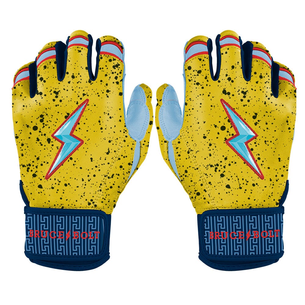 Lars Nootbaar Signature Series Short Cuff Batting Gloves Yellow
