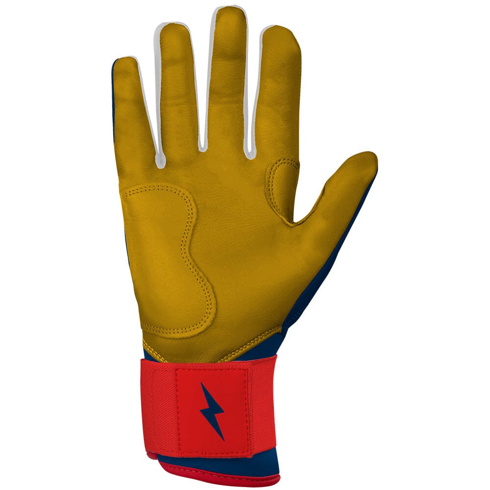 PREMIUM PRO Patriot Series Long Cuff Batting Gloves | FOURTH OF JULY- thumb 2